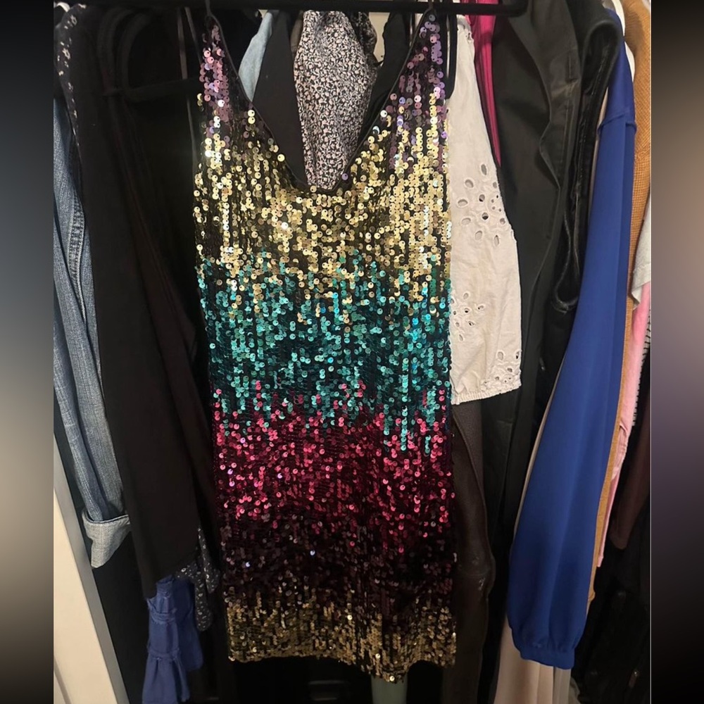 Multicolor Sequin Dress
